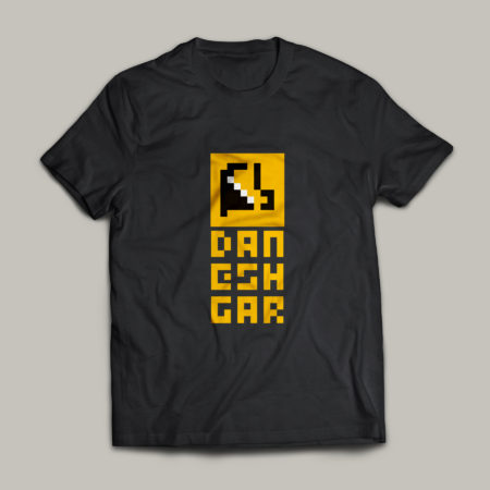 Daneshgar T-Shirt Tall Logo on Black