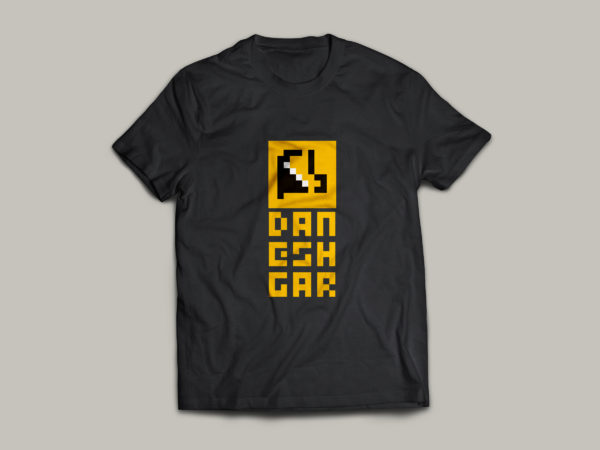 Daneshgar T-Shirt Tall Logo on Black