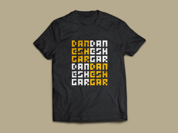 Daneshgar T-Shirt Multi Logos on Black